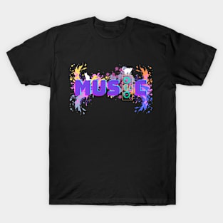 Music With Cat T-Shirts T-Shirt